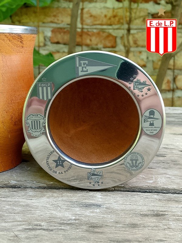Producto - Mate personalizado ESTUDIANTES DE LA PLATA mod. 5 + bombilla color