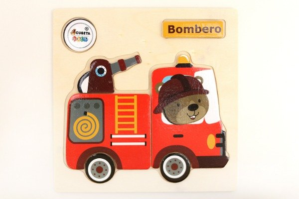 Producto - ROMPECABEZAS DE MADERA SIMPLE BOMBEROS