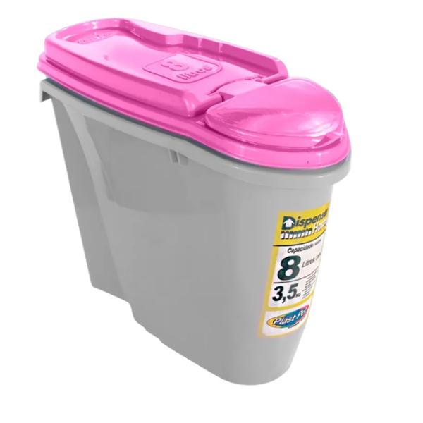 Producto - Contenedor Alimento Plast Pet Hermético Tacho Mascotas 8l