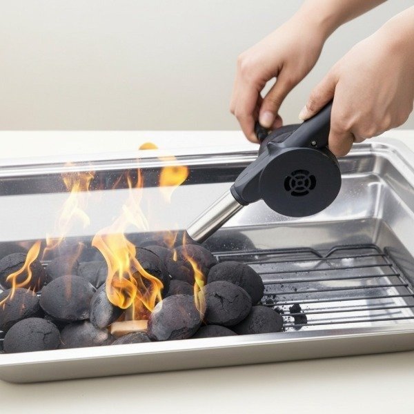 Producto - LIQUIDACION POR FALLA! Soplador Avivador De Fuego Portatil (POCA FUERZA)