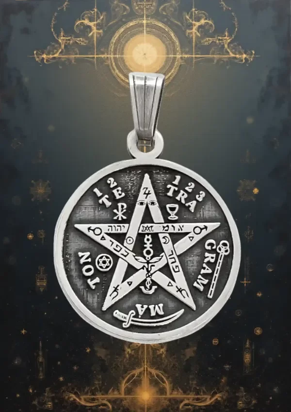 Producto - Dije Tetragrámaton Protección Chico Plata 925