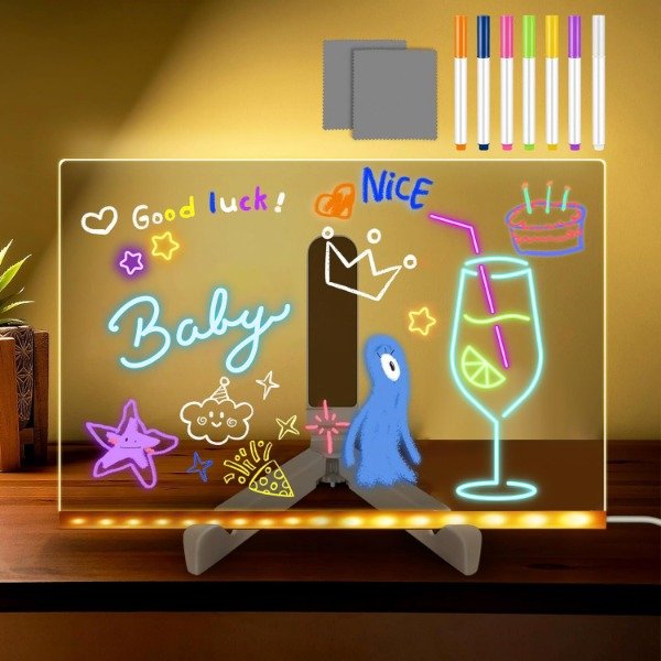 Producto - Pizarra Luminosa con crayones de Neon 20x30 - 1