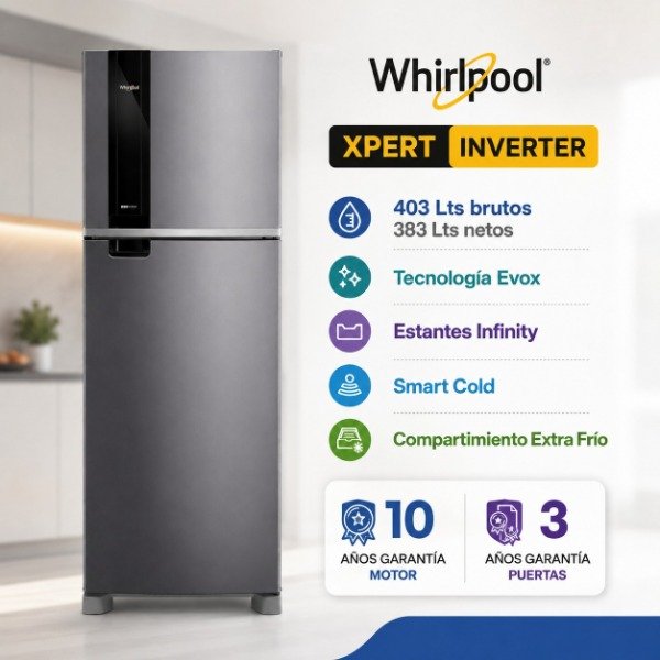 Producto - HELADERA WHIRLPOOL XPERT INVERTER 403LTS