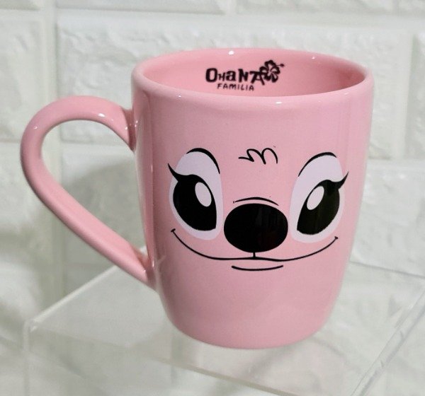 Producto - Taza bombé Stitch Angela rosa 250 cc