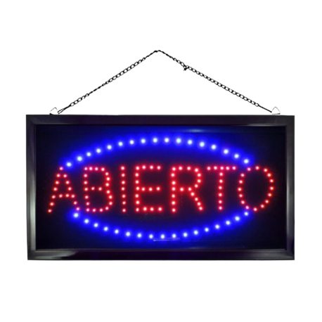 Producto - Cartel Led Abierto 48 x 25