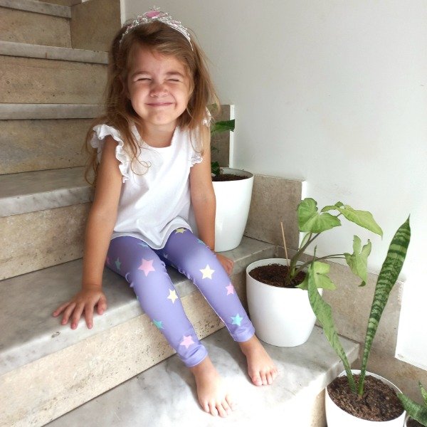 Producto - CALZA LYCRA - ESTRELLAS (VIOLETA)