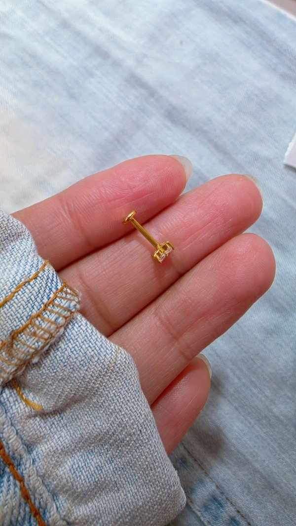 Producto - Solitario labret flor four AD