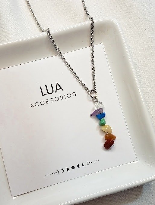 Producto - Collar 7 chakras - Acero quirúrgico