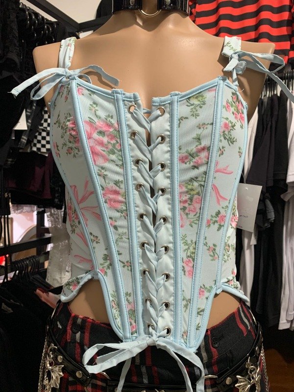 Producto - Top corset Celeste