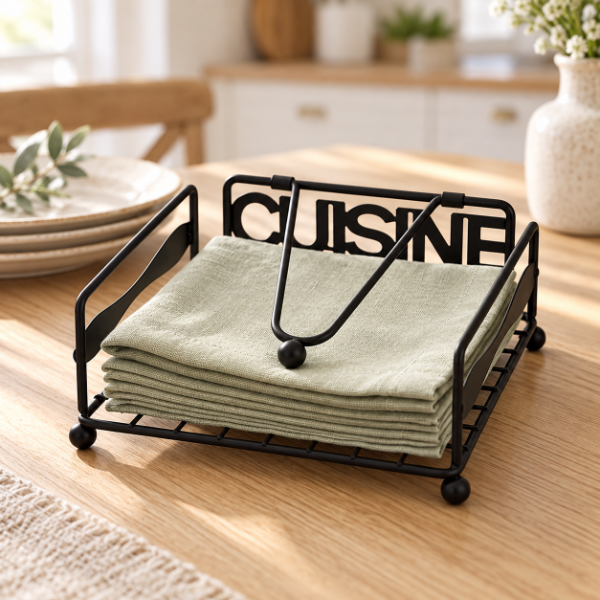 Producto - SERVILLETERO DE METAL CUSINE 17X7CM - 0