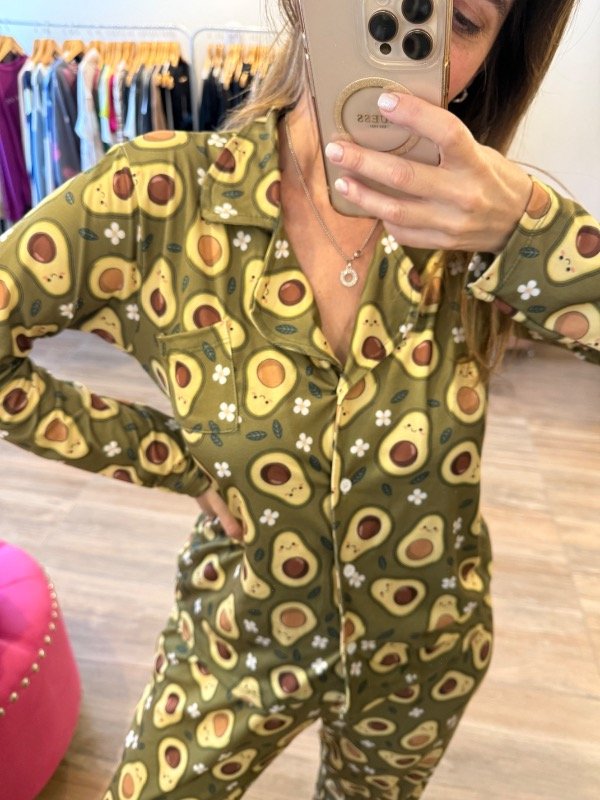 Producto - Pijama Camisero Paltas verde