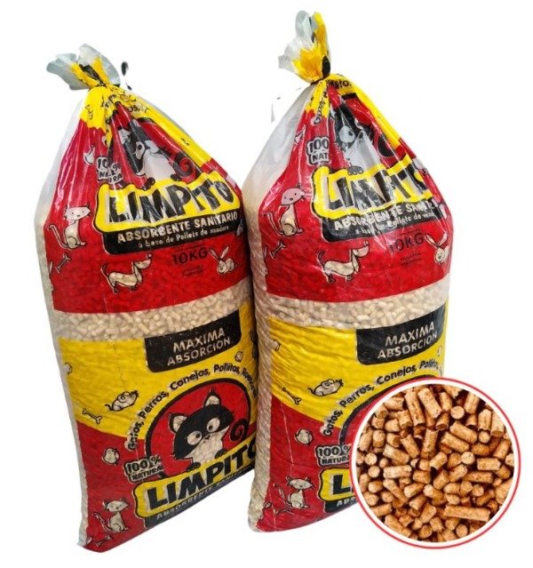Producto - Pellets de Madera Absorbente  Limpito x 10 kg