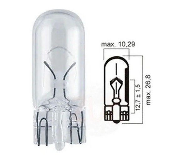 Producto - LÁMPARA HALÓGENA T10 W5W PIOJITO 12V
