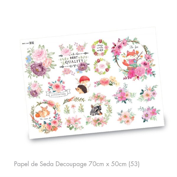 Producto - Papel de Seda Decoupage 70cm x 50cm (53)