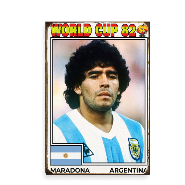 Producto - Chapa retro Mundial 1982 Maradona (SPO/102)