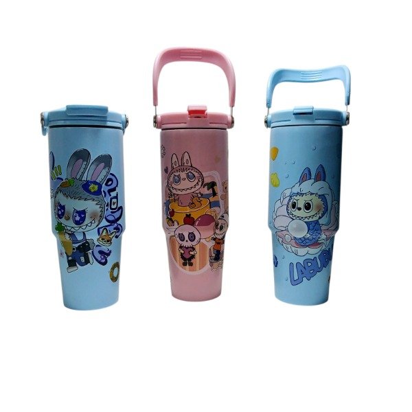 Producto - Vaso botella labubu con manija