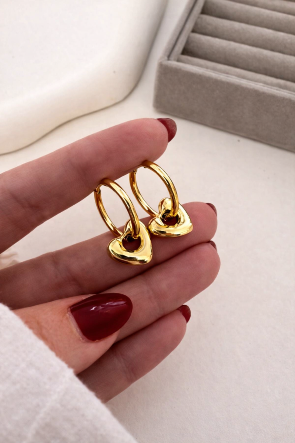 Producto - Aros Chunky corazón - AR030