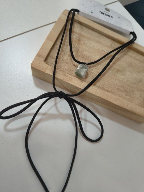 Producto - Choker corbatero piedra verde