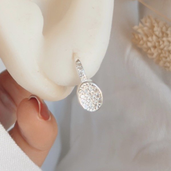 Producto - Aros Argolla Larissa Plata 925