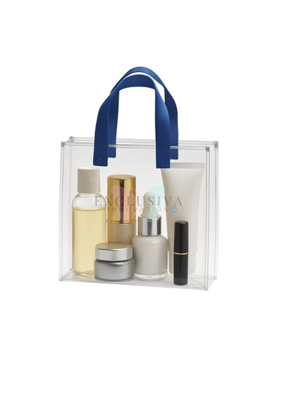 Producto - Bolsitas con manija a color en pvc cristal Impermeable X20 UNIDADES