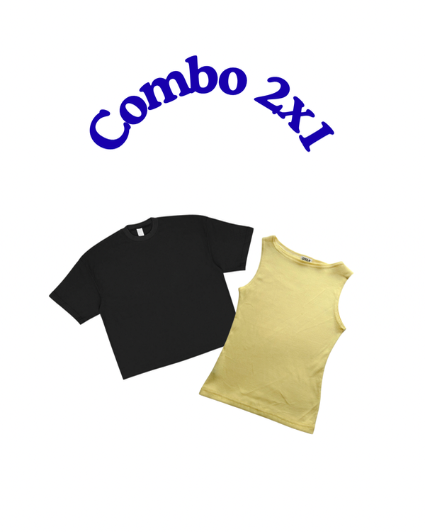 Producto - Combo 2x1 Remera boxy y Musculosa bote