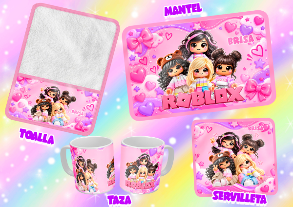 Producto - SET DE 4 ELEMENTOS ROBLOX NENA
