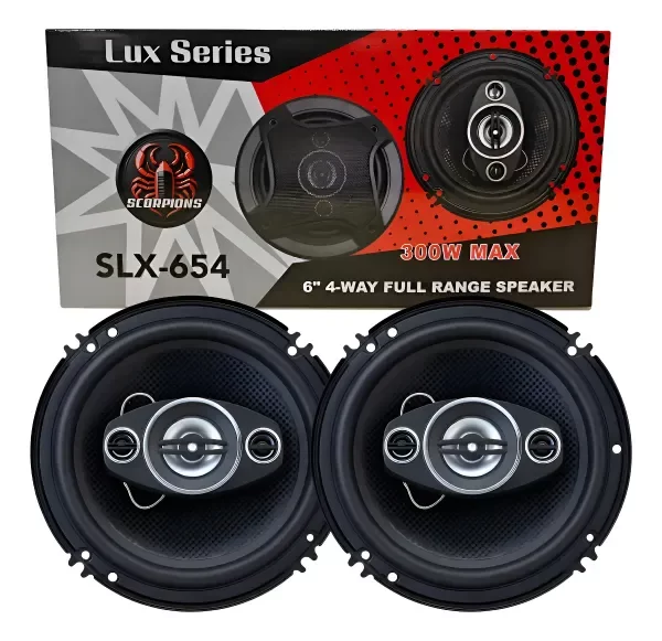 Producto - Kit Parlantes Scorpions Lux Series 6 Pulgadas 300w 4 Vias