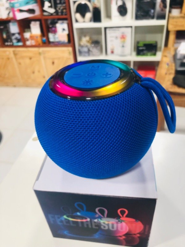 Producto - Parlante Esfera Azul