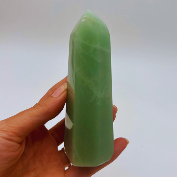 Producto - Punta facetada maestra Cuarzo verde 02