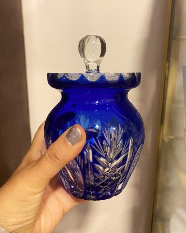 Producto - Caramelera Bombonera De Cristal Tallado