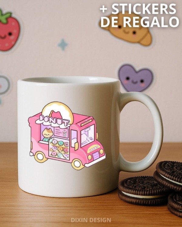 Producto - Taza Camioncito Kawaii Donuts