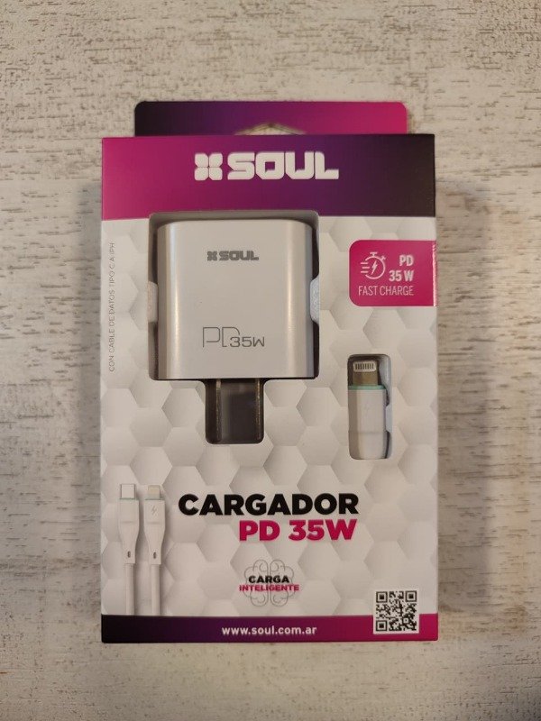 Producto - CARGADOR SOUL 35W PDC CON CABLE LIGHTNING - 2