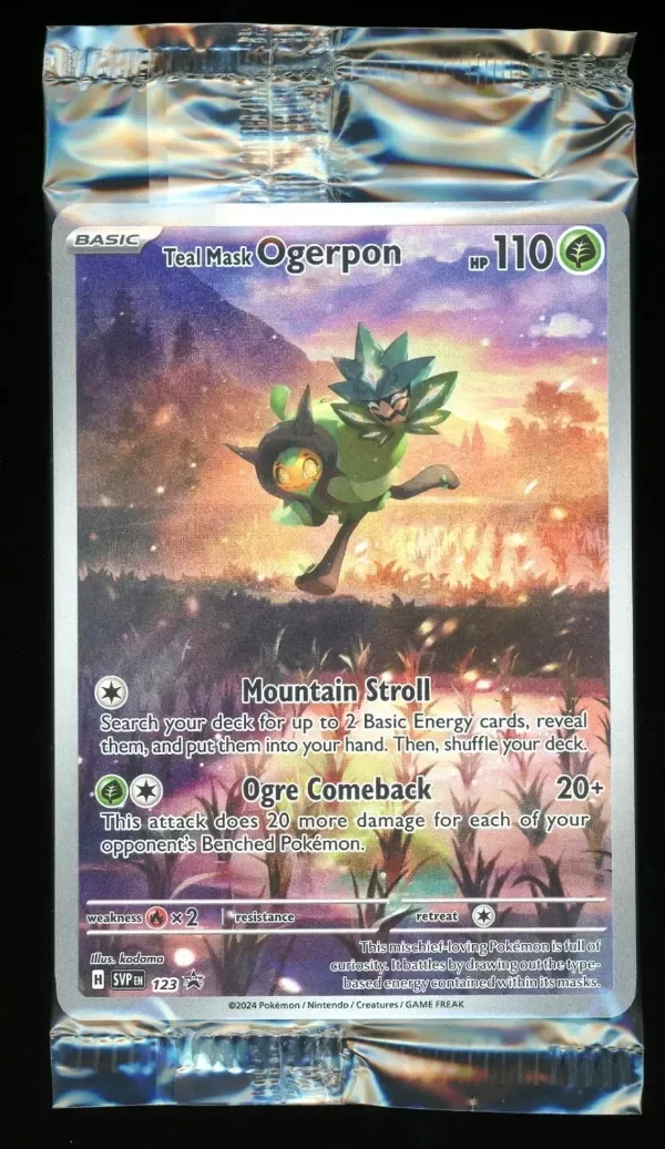 Producto - Teal Mask Ogerpon (123) - SEALED - Black Star Promo - From ETB - Pokemon