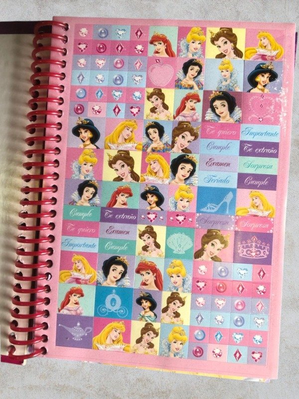 Producto - Cuaderno Anotador Princesas Disney - 1