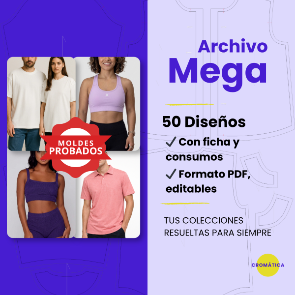 Producto - Archivo MEGA - 50 moldes probados + ficha + consumos