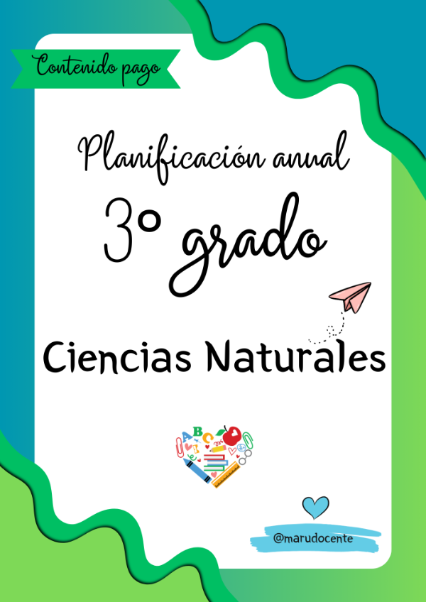 Producto - ANUAL CS. NATURALES - TERCER GRADO