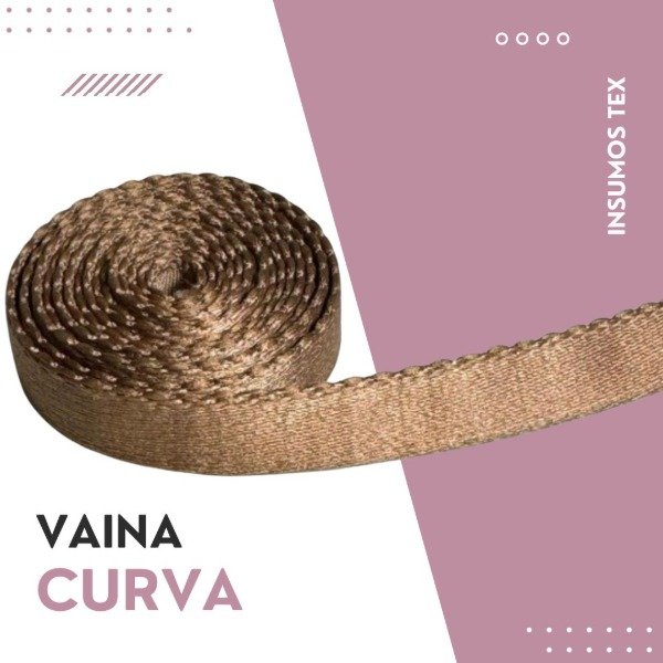 Producto - Vaina curva chocolate 10mm (por metro)
