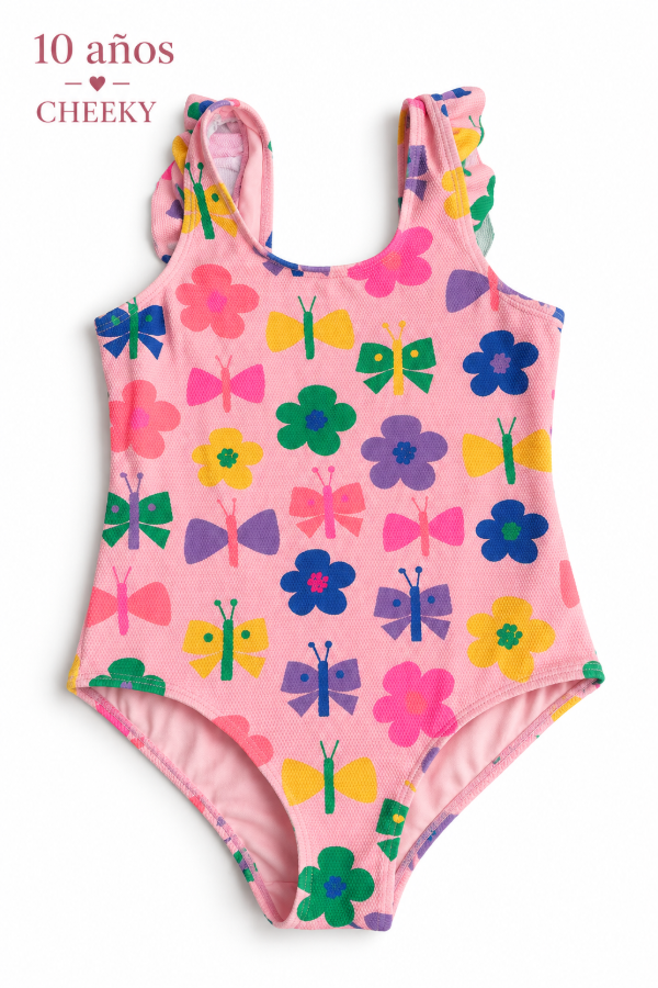 Producto - Malla rosa flores y mariposas Cheeky - 0