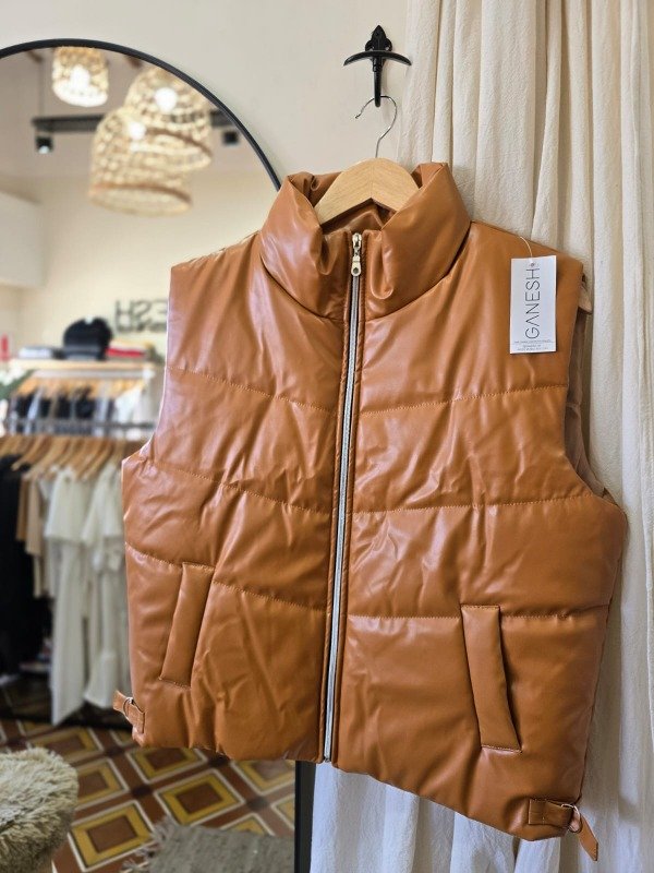 Producto - CHALECO PUFFER MARRÓN