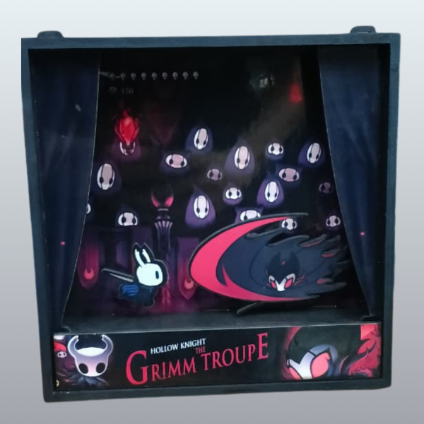 Producto - Cuadro 3D Hollow Knight: the Grimm Troupe