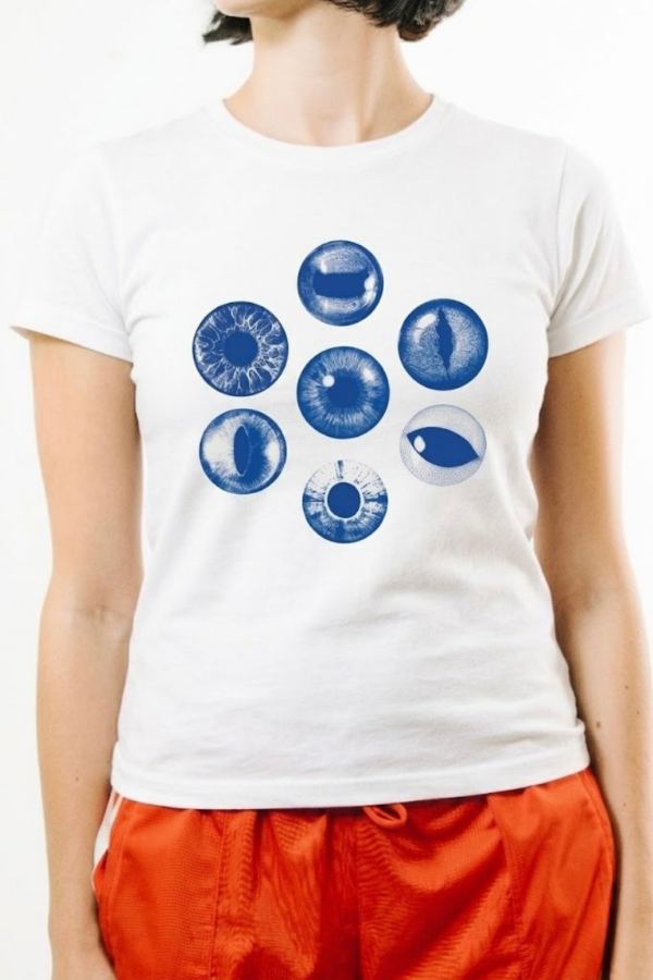 Producto - Ojos - Baby Tee Blanca