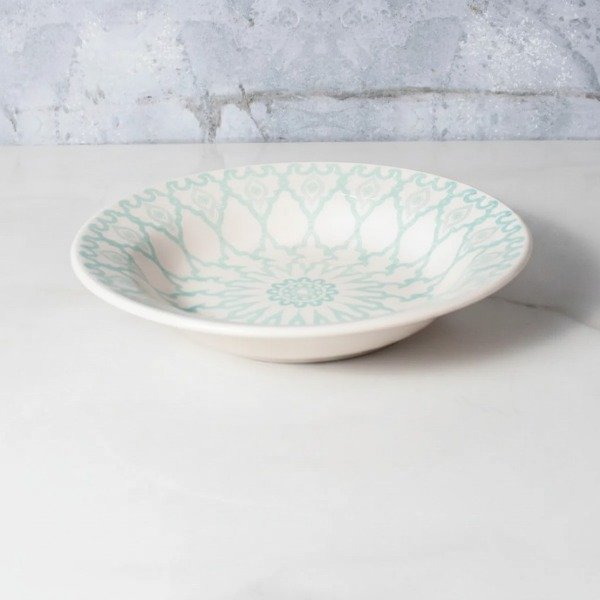 Producto - SET DE 4 PLATOS HONDOS MANDALA CELESTE DE CERAMICA - 2