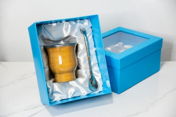 Producto - Kit regalo Mate Grabado + Bombilla + Caja