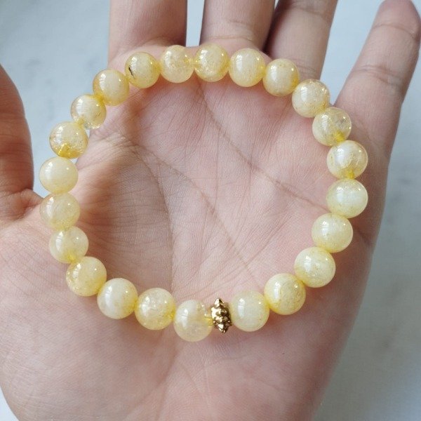 Producto - Pulsera de Piedra Natural Citrino 8mm - 1