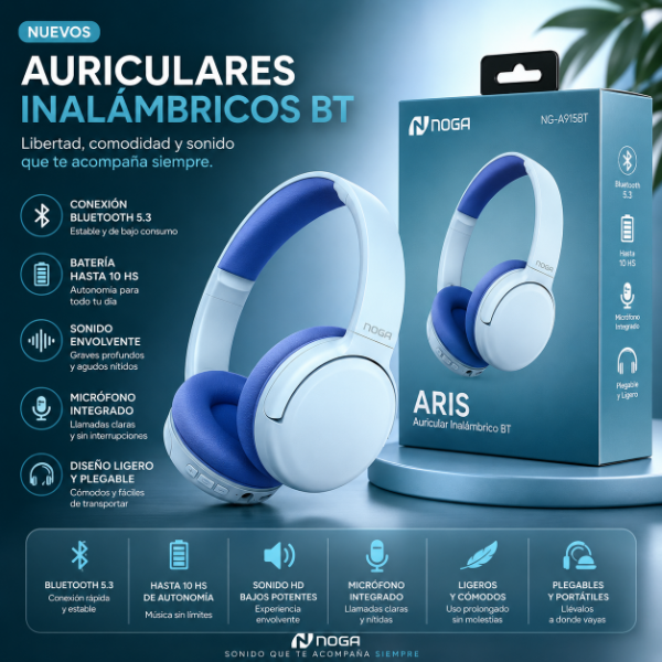 Producto - AURICULARES INALAMBRICOS BT NG-A915