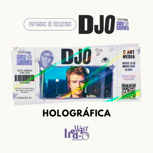 Producto - Entradas de recuerdo 14x6 HOLOGRAFICAS - DJO C Art Media (Lolla Sideshow)