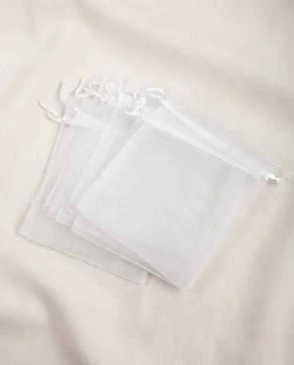 Producto - Bolsas de Organza Blanca 9x12cm - 0