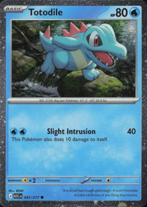 Producto - Totodile 041/217 Ascended Heroes - Pixel Cosmos Holo Promo