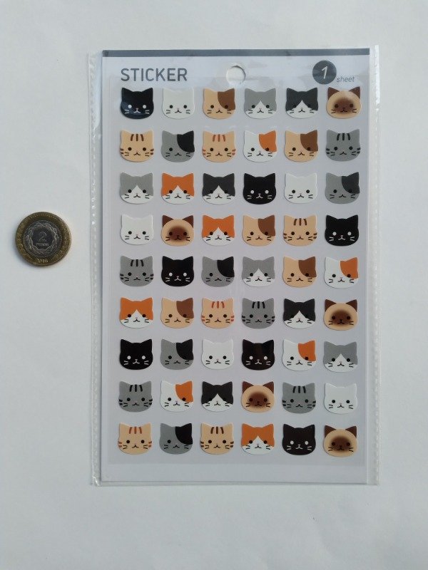 Producto - Plancha de Stickers Gatitos