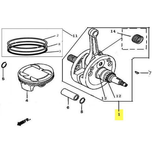 Producto - 601 - Conjunto Cigüeñal-Biela